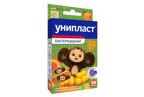 Унипласт пластырь бактерицидный для детей №20 чебурашка