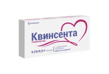 Квинсента, раствор для п/к введ 0,25/0,5/1мг/доза 3мл шприц-ручка+иглы 9шт