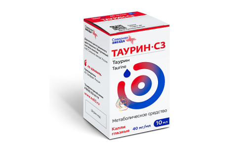 Таурин СЗ, капли глазн 4% 10мл