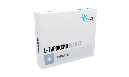 Л-Тироксин, таб 50мкг №100
