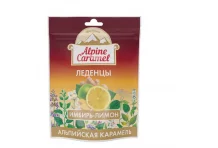 Альпийская карамель, леденцы имбирь-лимон 75г