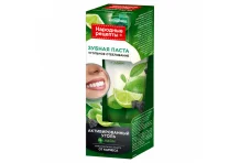 зубная паста Народные рецепты, угольное отбеливание 75мл