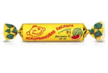 Аскорбиновая кислота с сахаром, таблетки 3г №10 крутка арбуз