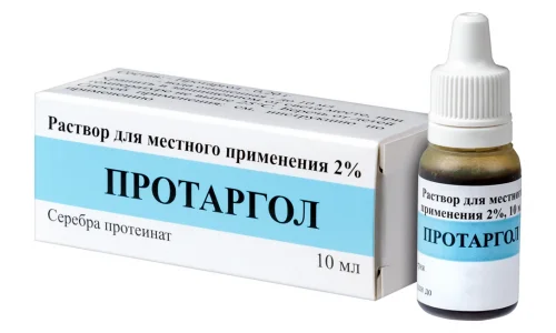 Протаргол, раствор для местн примен 2% 10мл