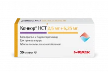 Конкор НСТ, таблетки ппо 2,5мг+6,25мг №30
