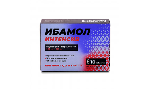 Ибамол Интенсив, таблетки ппо 400мг+325мг №10