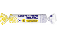 Аскорбиновая к-та Солнышко мультифорте, таб с сах/глюкозой крутка №10 лимон