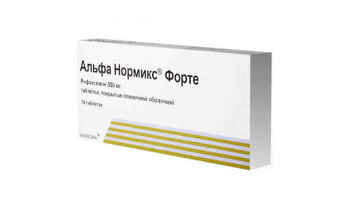 Альфа Нормикс Форте, таблетки ппо 550мг №14