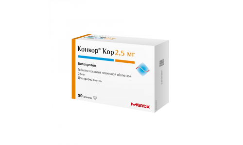 Конкор, таблетки ппо 2,5мг №90