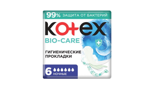 Прокл Котекс био-кэа а/бактер слой ночные №6