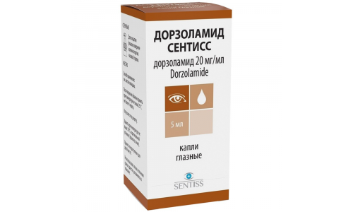 Дорзоламид-Сентисс, капли глазн 20мг/мл 5мл