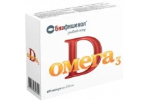 Биафишенол Рыбий жир Омега-3 D3, капс 350мг №60
