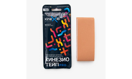 Кинезио-Тейп Кинексиб Про бинт 5смх1м бежевый
