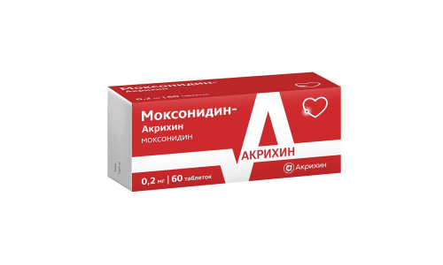 Моксонидин-Акрихин, таб ппо 0.2мг №60 фото 2
