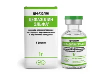 Цефазолин-Эльфа, пор для р-ра для в/в и в/м введ фл 1г №1