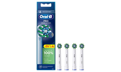 Орал-Би насадка для электр з/щетки Crossaction EB50RX 4шт