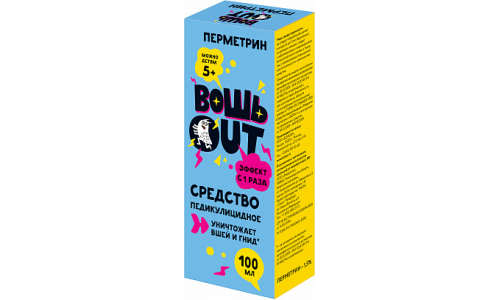 Перметрин Вошь out, ср-во педикулицидное 100мл
