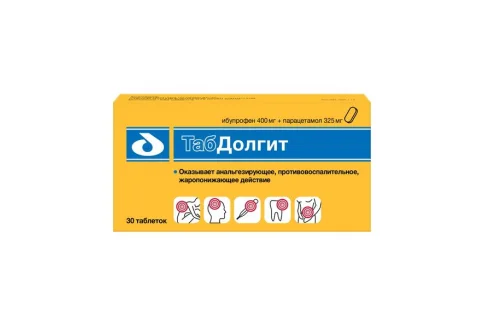 Табдолгит, таблетки ппо 400мг+325мг №30