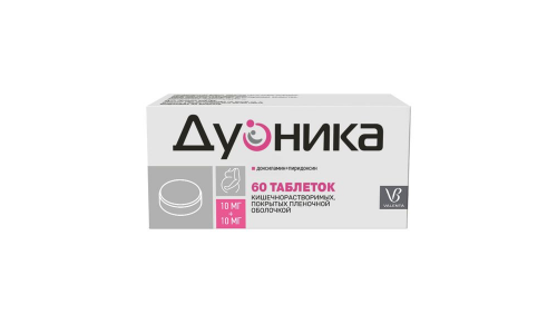 Дуоника, таблетки кишечнор-р ппо 10мг+10мг №60