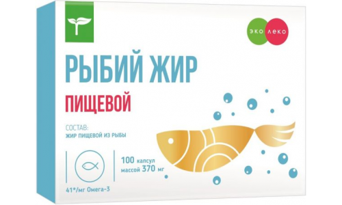 Рыбий Жир, капсулы №100 Сердце Континента