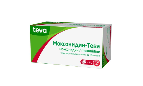 Моксонидин Тева, таблетки ппо 0.4мг №60