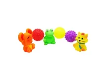 Игрушки резиновые мячики и зверушки 6шт пакет 20х20см 3675/3605
