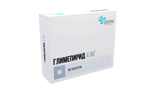 Глимепирид, таблетки 4мг №90