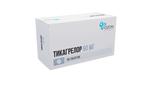 Тикагрелор, таб ппо 90мг №56