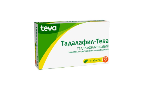 Тадалафил-Тева, таб ппо 20мг №4 фото 2