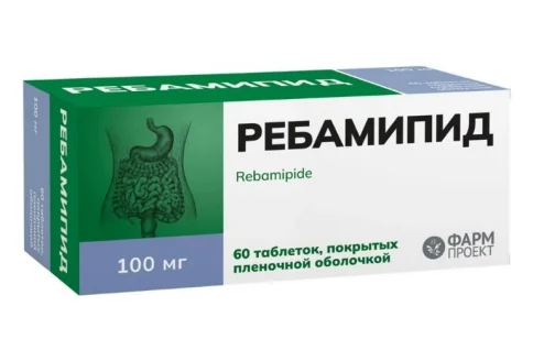 Ребамипид, таблетки ппо 100мг №60