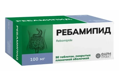 Ребамипид, таблетки ппо 100мг №90