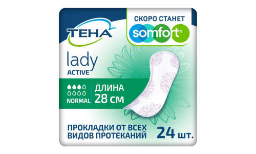 Тена Леди Актив прокладки нормал №24