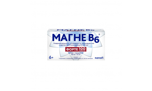 Магне В6 Форте, таблетки ппо №100
