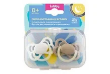 Лабби пустышка силик симметрич в футляре 0+ №2 33688