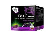Смарт Фрутс Fe+C Смарт, пастил жев фрукт 2,5г №30 Бад