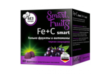 Смарт Фрутс Fe+C Смарт, пастил жев фрукт 2,5г №60 Бад