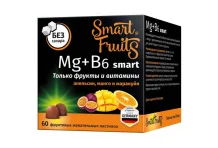Смарт Фрутс Mg+B6 Смарт, пастил жев фрукт 2,5г №60 Бад