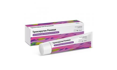Троксерутин-Реневал, гель д/наружн примен 2% 40г