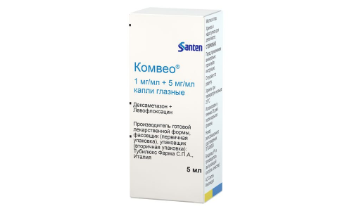 Комвео, капли глаз 1мг/мл+5мг/мл фл 5мл