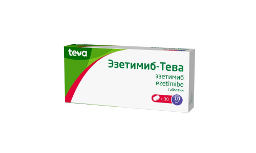 Эзетимиб-Тева, таб 10мг №30