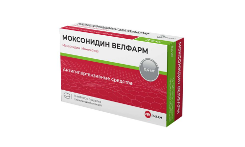 Моксонидин-Велфарм, таб ппо 0.4мг №14