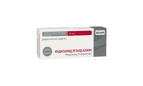 Индапамид Ретард-Алиум, таб пролонг действия ппо 1,5мг №30