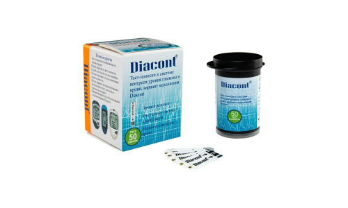 Тест-полоски на глюкозу Диаконт №50
