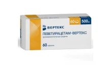 Леветирацетам-Вертекс, таб ппо 500мг №60