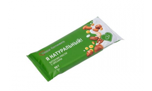 Батончик-мюсли Я натуральный ореховый микс 50г Сердце Континента