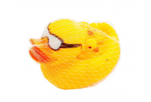 Игрушки резиновые утка в очках и 3 утенка сетка 15х11см 2726-5 (5602)