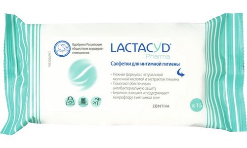 Лактацид Фарма салфетки д/интим гигиены с тимьяном №8