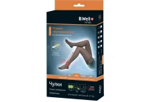 Чулки 2 кл компрес р.4 JW-222 прозрачные черные