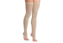 Чулки 2 кл компрес до бедра р.3 кремовый откр мысок+силикон ЧСК2(П)-К
