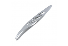 Зингер пинцет скошенный изогнут серебряный 86121-S/SS-G93S 82608
